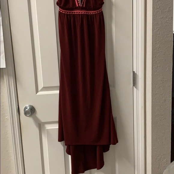 Maroon new express midi bikini top dress - Picture 3 of 7